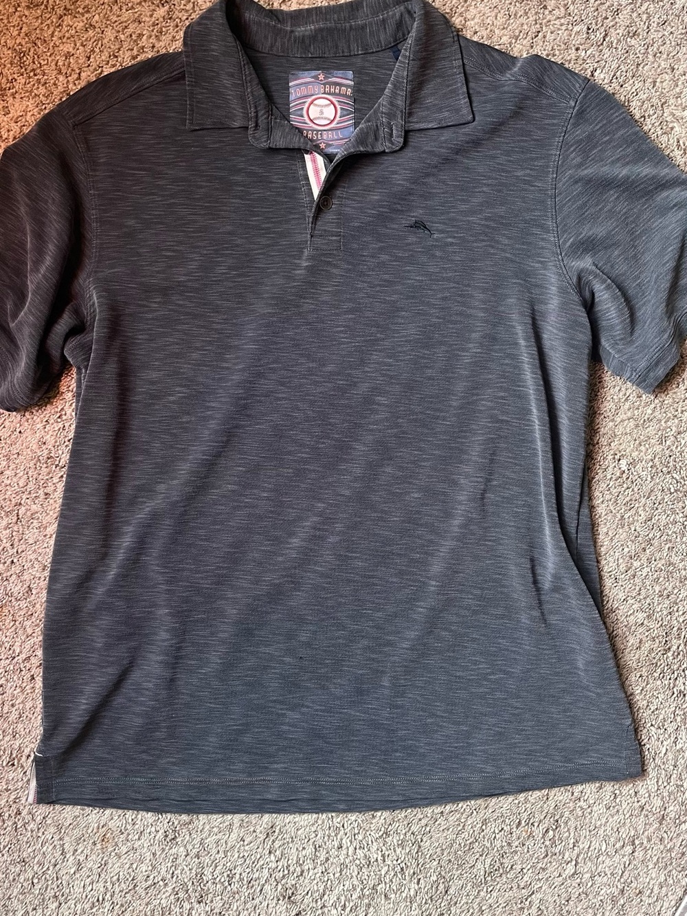 Tommy Bahama Men's Dark Heather Gray Polo Colorado Rockies
